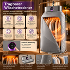 Tragbarer Wäschetrockner – Faltbar & Ideal für Zuhause und Reisen