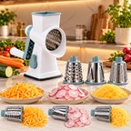 Trommelreibe mit Saugfuß für sicheren Stand