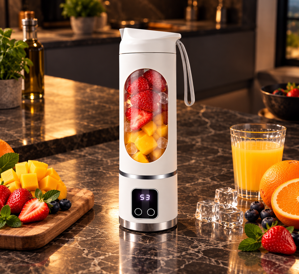 Smoothie-Mixer in Schwarz und Weiß